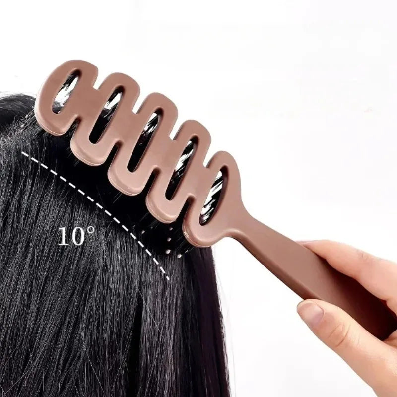 Hairbrush with Wild Boar Bristles and Ergonomic Handle