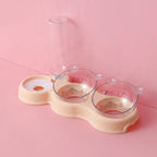 3-in-1 Pet Bowl Set with Automatic Water Dispenser