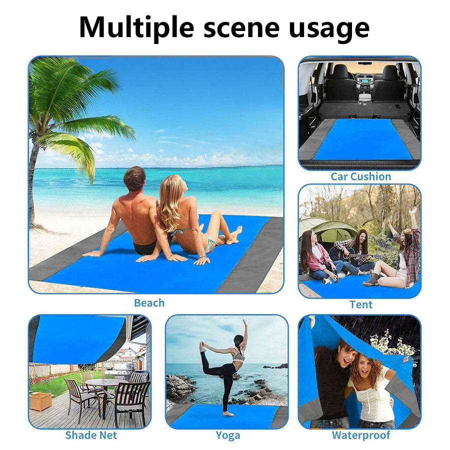Waterproof beach mat, sand-free, cm