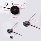 3D Wall Clock for Self-Sticking – Modern Acrylic Look