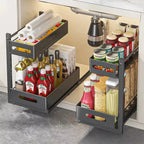 Ausziehbarer Küchenschrank-Organizer 2-stufig
