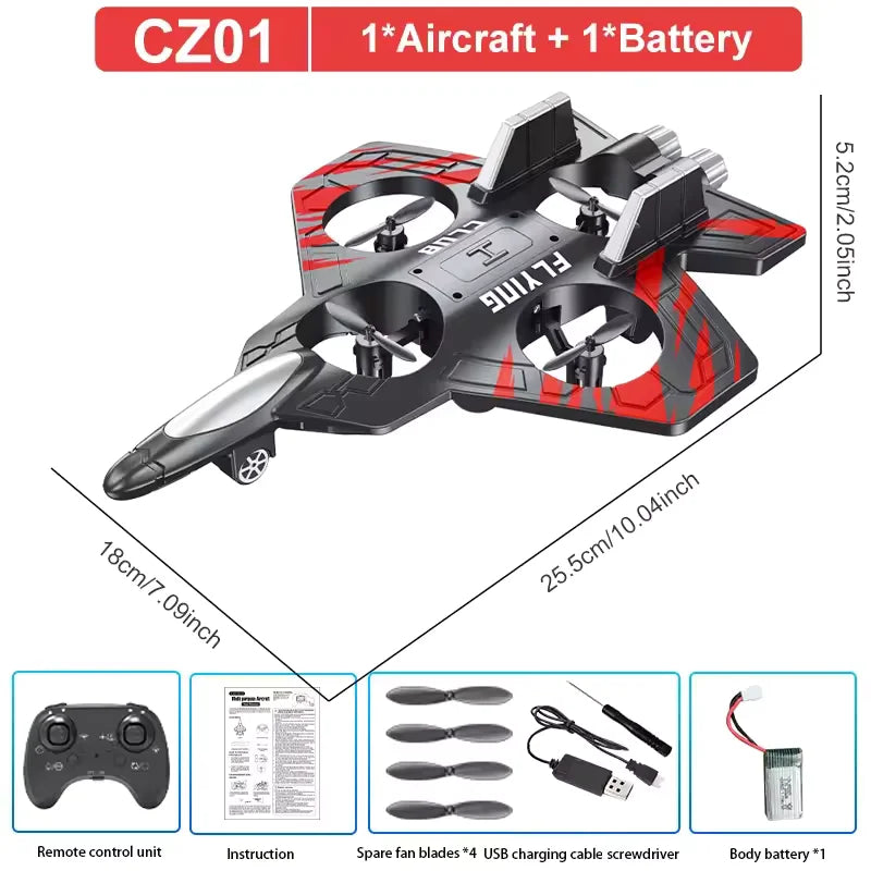 RC-Drohne mit Jet-Design und 4 Motoren
