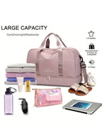 Reisetasche mit separatem Schuhfachx 24 cm Pink