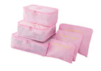 6-piece waterproof packing cube set – suitcase organizer