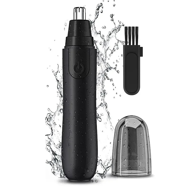 Electric Waterproof Nose Hair Trimmer with LED Light