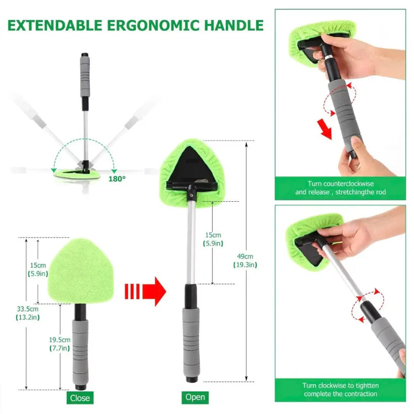 Windshield Cleaning Brush with Telescopic Handle – Streak-Free Result