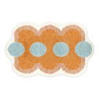 Bath mat with geometric pattern – non-slip and highly absorbent