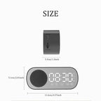 Bluetooth alarm clock with LED display and FM radio
