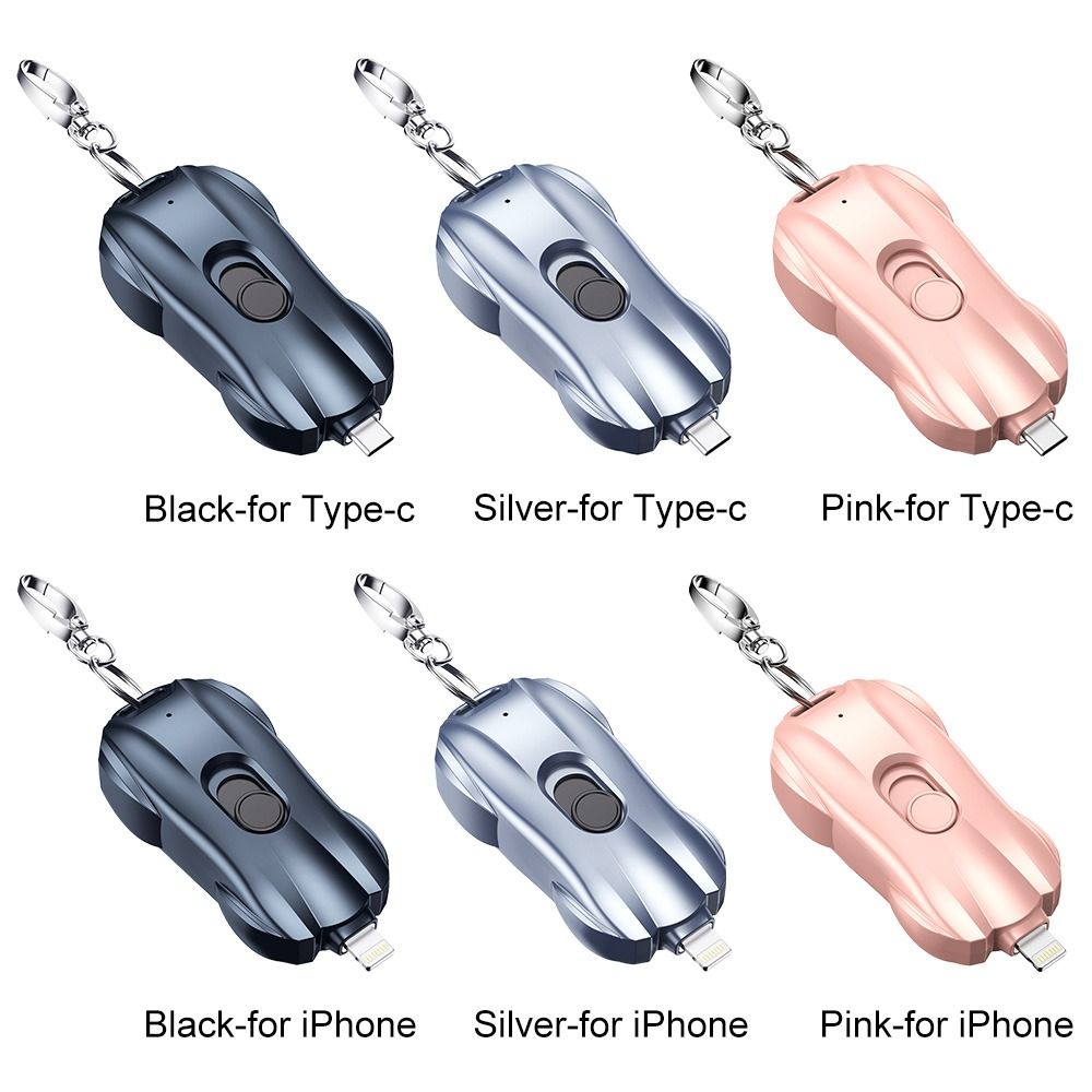 Powerbank Schlüsselanhänger Rennwagen-Design 1500mAh