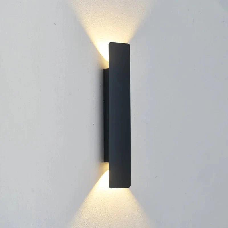 LED-Wandleuchte Aluminium – Innen & Außen, auf/ab Licht