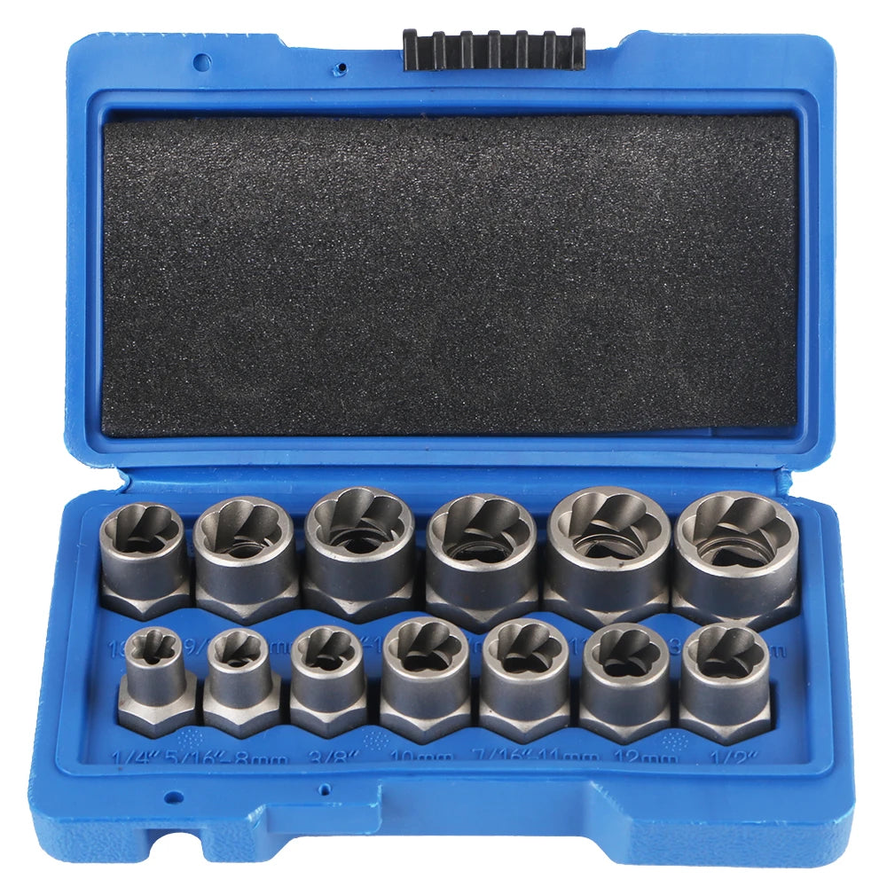 Schraubenausdreher-Set 14-teilig 6,35-19 mm – Beschädigte Schrauben