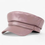 Leather octagonal cap