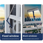 Window cleaner with telescopic handle – Reach every corner effortlessly