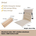 Camping-Klappstuhl Aluminium gepolstert