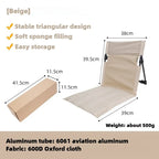 Camping folding chair aluminum padded