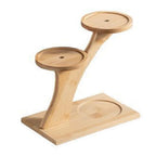 Bamboo table shelf with multi-level display surface