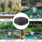 Solar floating fountain for garden pond