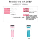 Electric callus remover with replaceable grinding heads