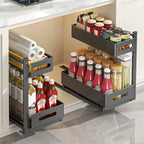 Ausziehbarer Küchenschrank-Organizer 2-stufig