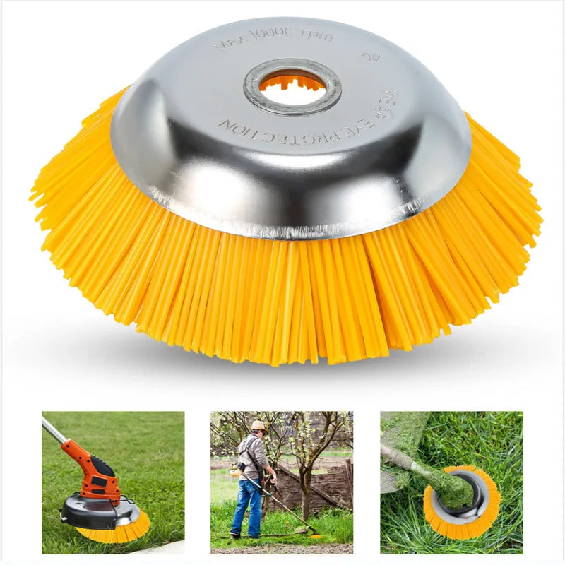 Nylon-Unkrautbürste für Rasentrimmer – 22 cm Durchmesser