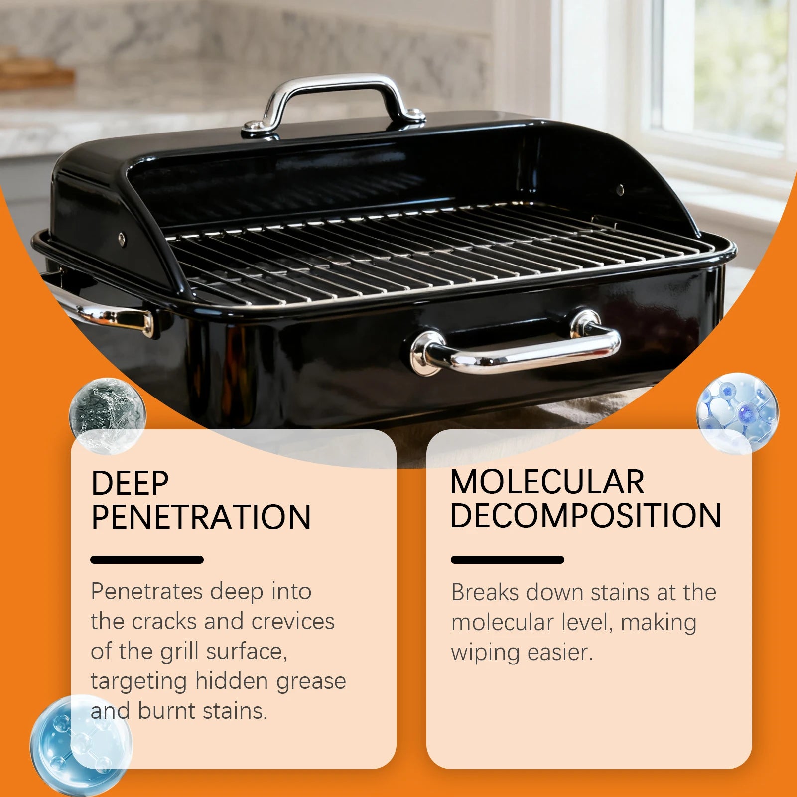 Grillreiniger Spray – Fett- und Rußlöser für BBQ und Ofen