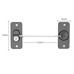 Window lock with combination lock for windows and doors