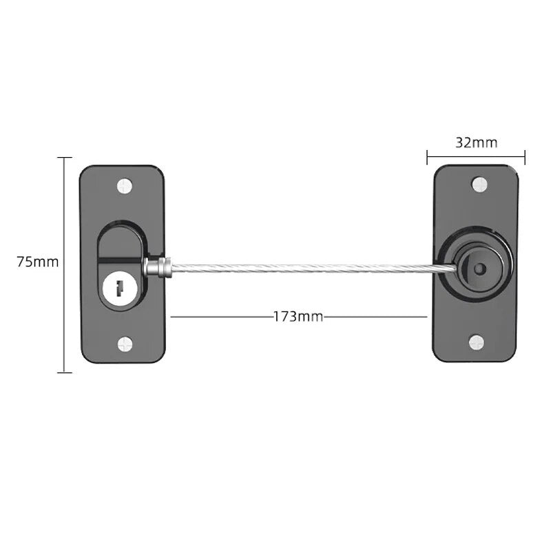 Window lock with combination lock for windows and doors