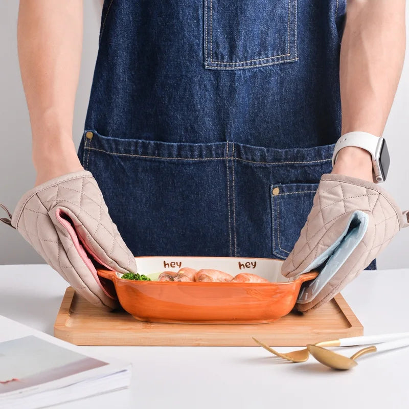 Ofenhandschuhe mit Silikongriff – Hitzebeständig und rutschfest