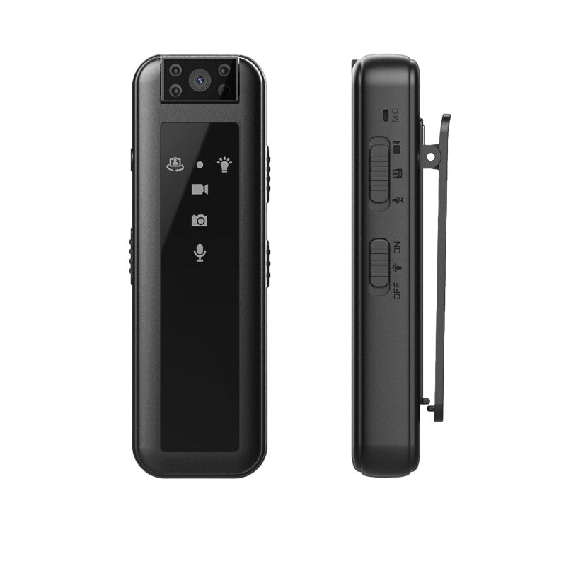 Mini camera with clip – Compact HD recording for on the go