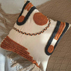 Decorative pillow with tufted patterns cm