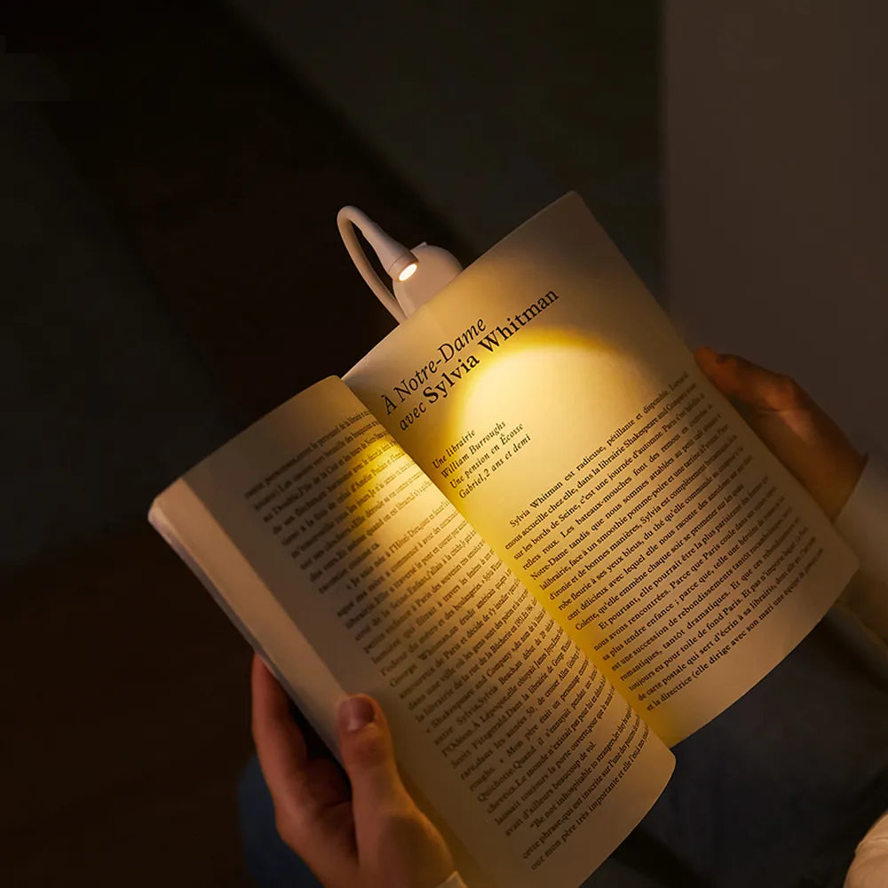LED Buchlampe mit Clip – Dimmbar und wiederaufladbar