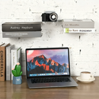 Invisible stainless steel bookshelf – floating wall mount