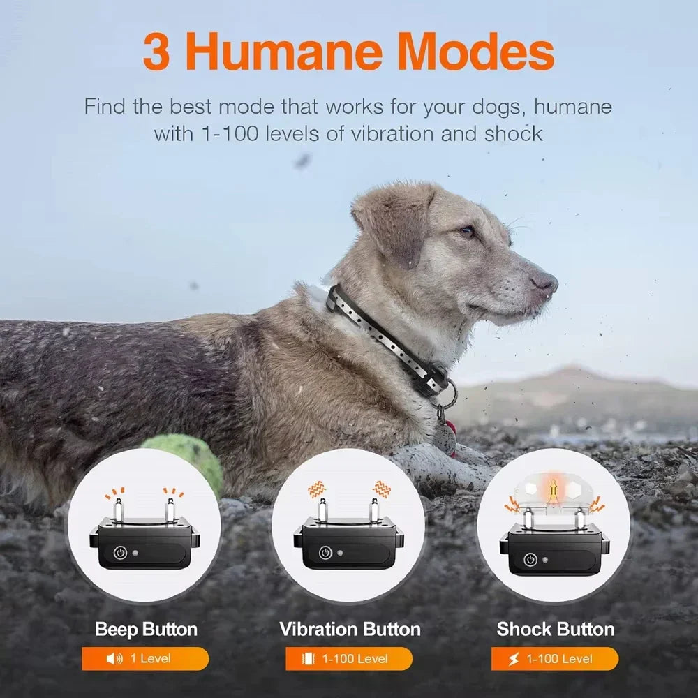 Electronic dog collar with remote control 1000m