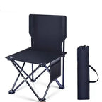 Folding chair for camping and outdoor use with carrying bag