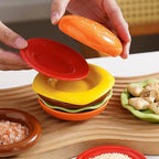 Burger-Servierset in Hamburger-Form, stapelbar