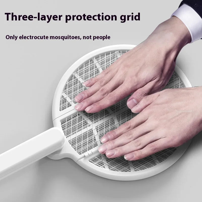 Elektrische Fliegenklatsche mit LED-Licht und faltbarem Design