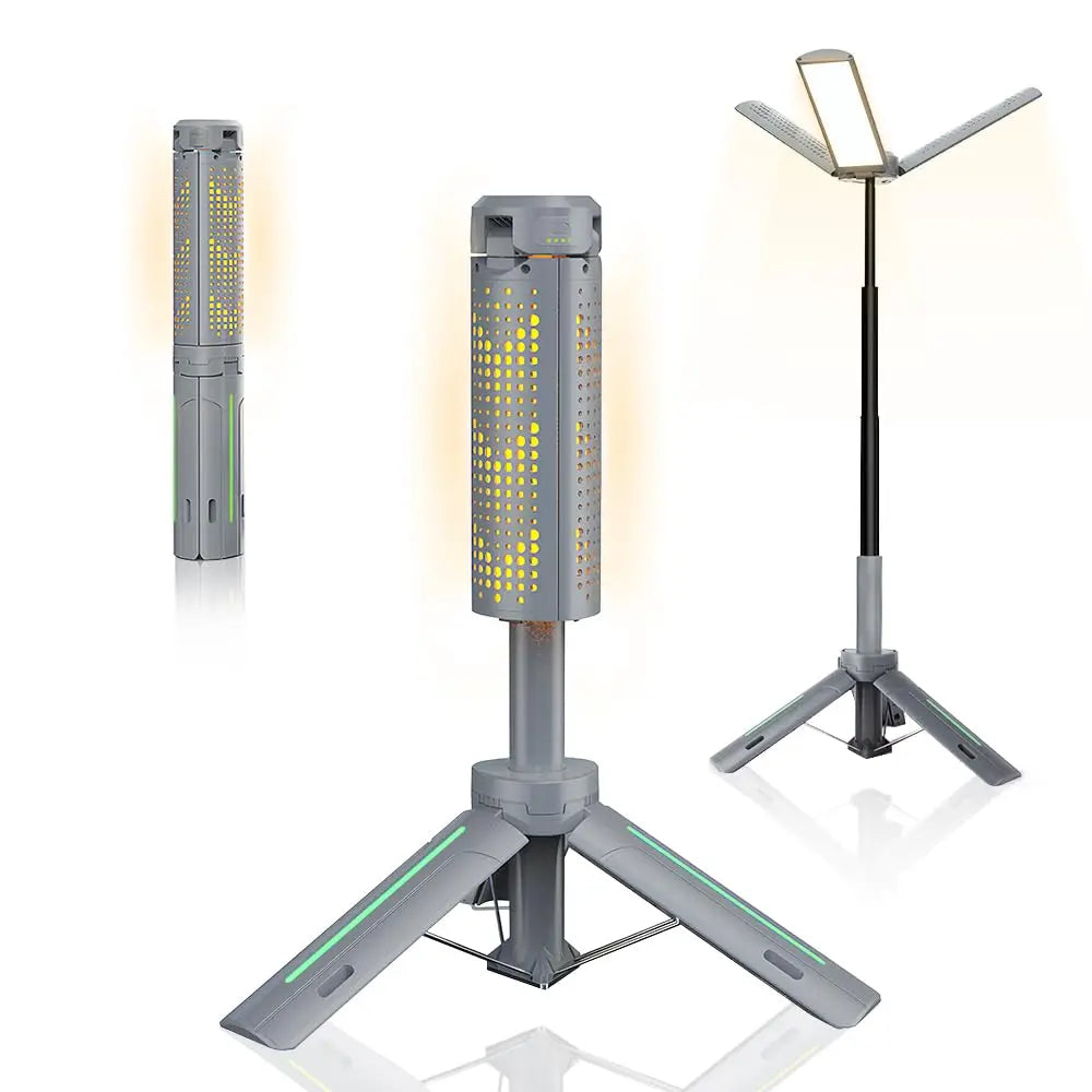 Retractable LED Camping Lamp with 8000mAh Power Bank