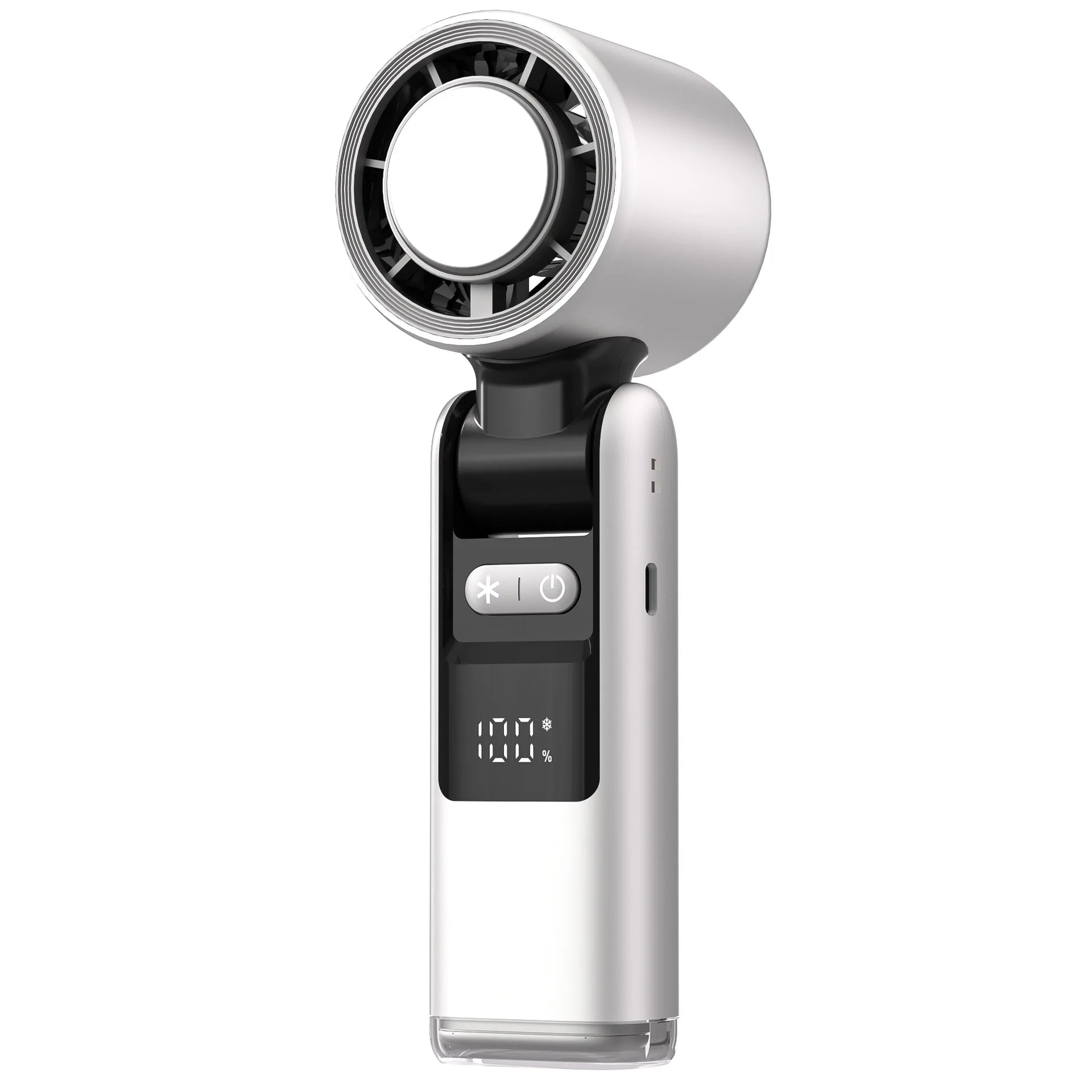 Mini Handventilator mit 100 Windstufen und Digitalanzeige