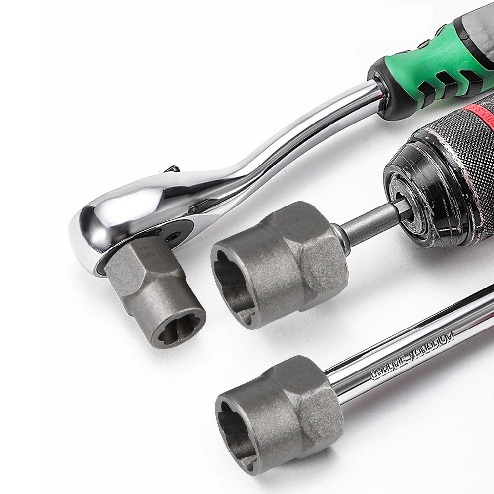 Schraubenausdreher-Set 14-teilig 6,35-19 mm – Beschädigte Schrauben