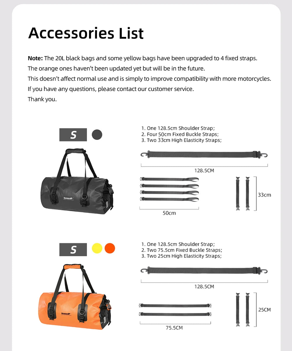 Waterproof Bicycle Bag 20L – Rack Bag