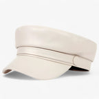 Leather octagonal cap
