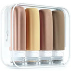 Reiseflaschen Set Silikon 90 ml mit Kulturbeutel