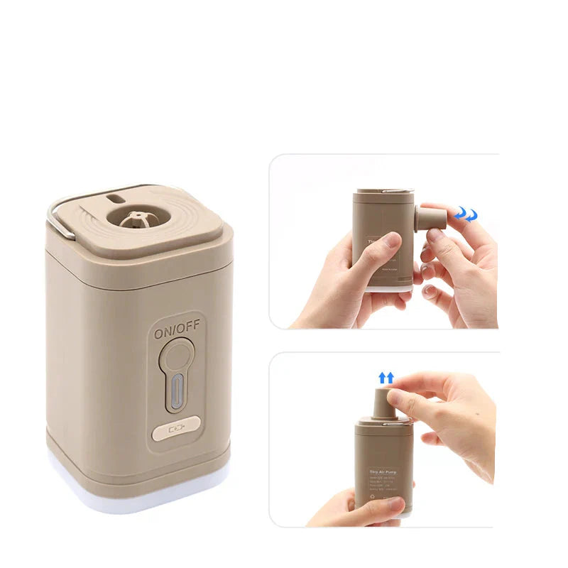 Elektrische Luftpumpe USB-aufladbar mit 2-in-1 Funktion