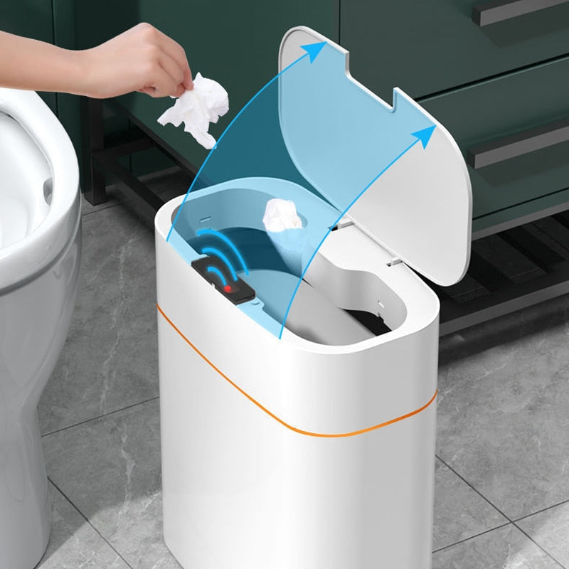 Sensor trash can with automatic lid – Always hygienic
