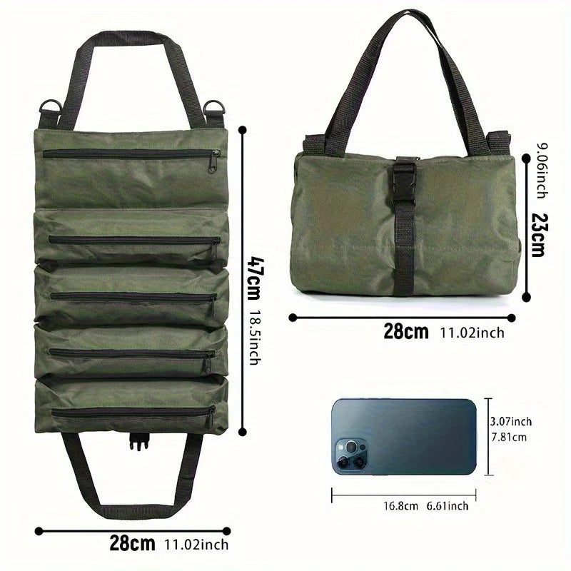 Werkzeugtasche Roll-Up mit mehreren Fächern