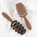 Hairbrush with Wild Boar Bristles and Ergonomic Handle