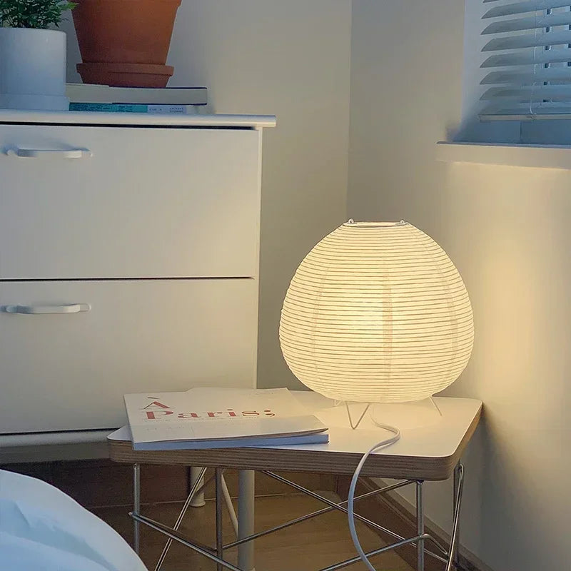 Japanische Reispapierlampe – Warmes, blendfreies Licht