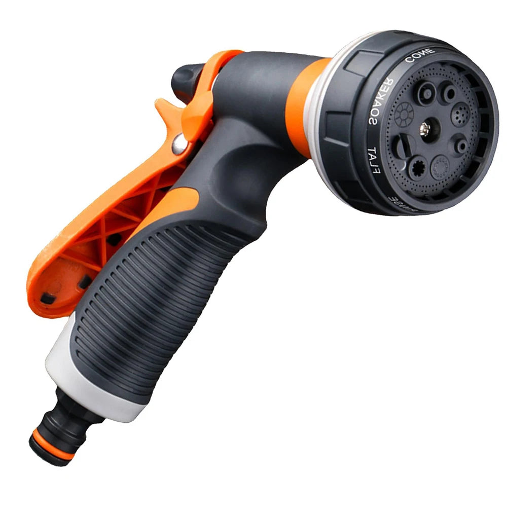 Garden Spray Gun with 8 Spray Patterns – For Watering, Rinsing, and Car Washing