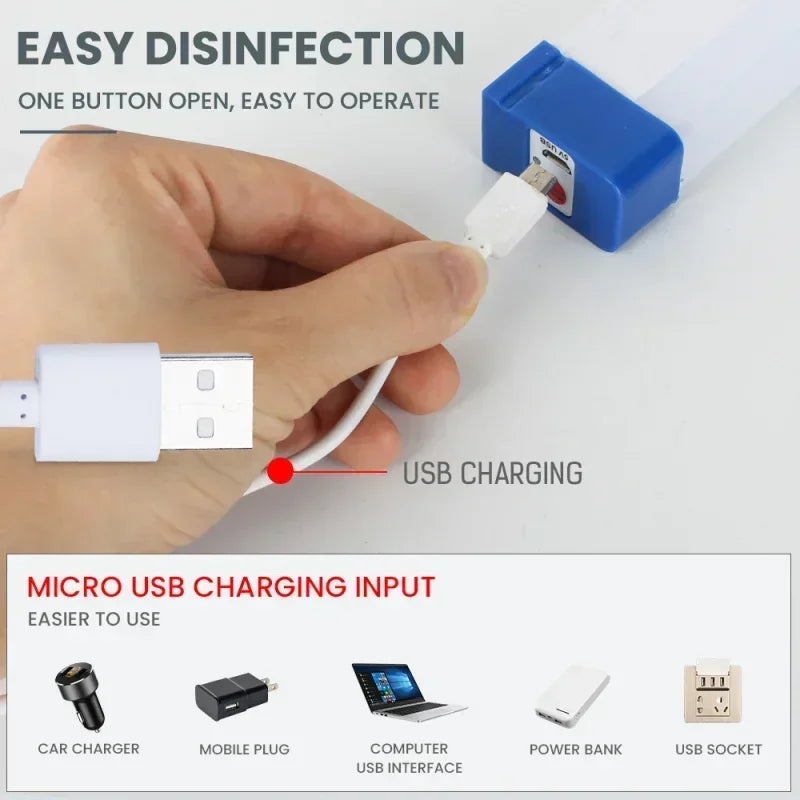 LED Tube Light with Magnet – Rechargeable