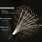 Paracord Outdoor-Seil 4 mm mit 9 Kernsträngen - 295 kg Zugkraft